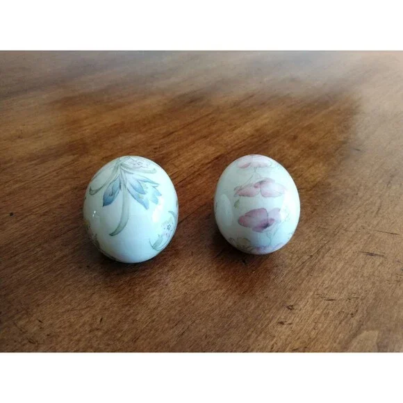 Vintage The Egg Lady Decorative Porcelain Eggs Floral Patterns Spring Easter - Picture 10 of 13